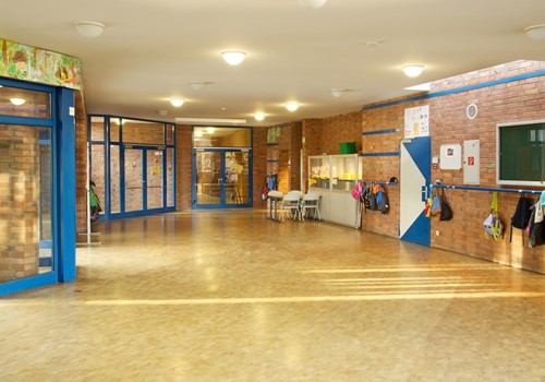 Der Flur vor den Klassen