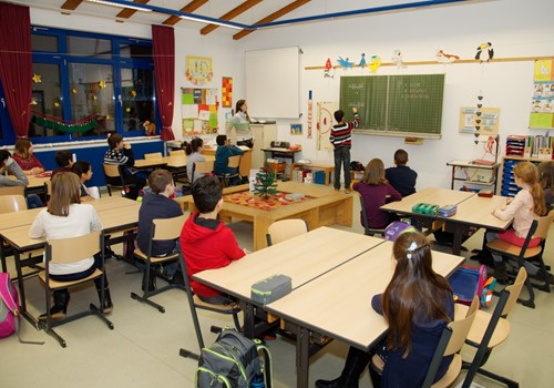 Matheunterricht einer vierten Klasse  
